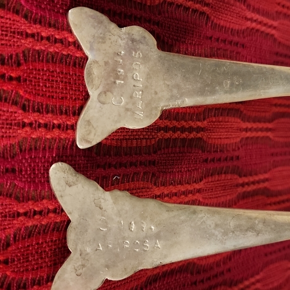 SALE! Aluminum salad serving utensil set Mariposa 1994 - Picture 3 of 3